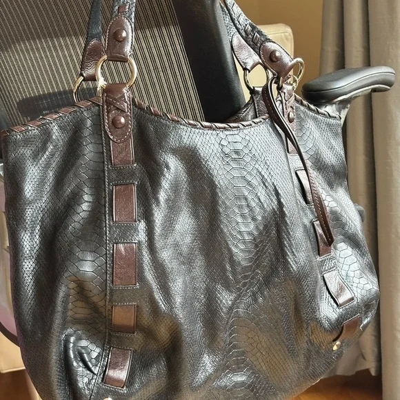 NWOT COACH DYLAN EMBOSSED PYTHON LEATHER TOTE BAG Limited Edition